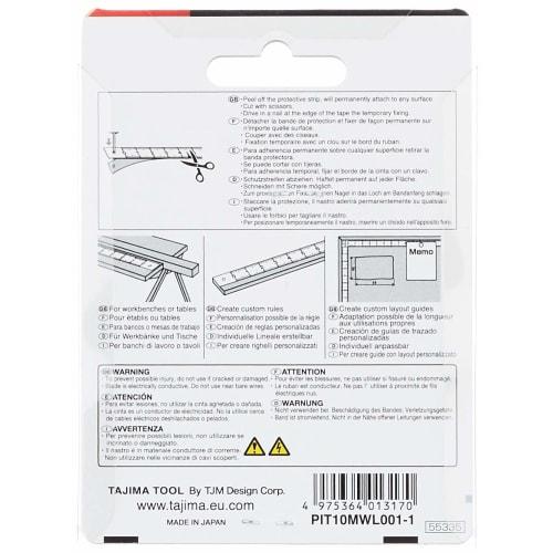 TAJIMA PIT-10BL Convex Pit Measure, 1m, 13mm Wide, Metric Graduations