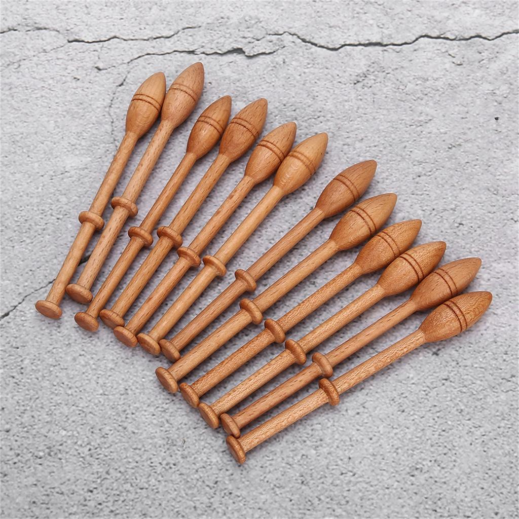 Lace Bobbin Wooden Lace Bobbin Wooden Antique Vintage French Craft Turned Wood Weaving Tools Sewing Lace Robbin