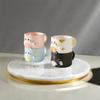Cartoon Cat Mark Cup Ceramic Tea Drinking Cup Mug Water Cup  Girl