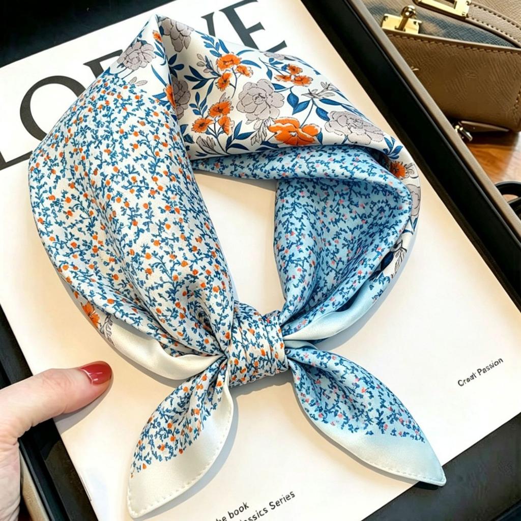 [111 Mulberry Silk] Silk Silk Scarf Spring Fashion Versatile Silk Square Scarf High-end Scarf Women