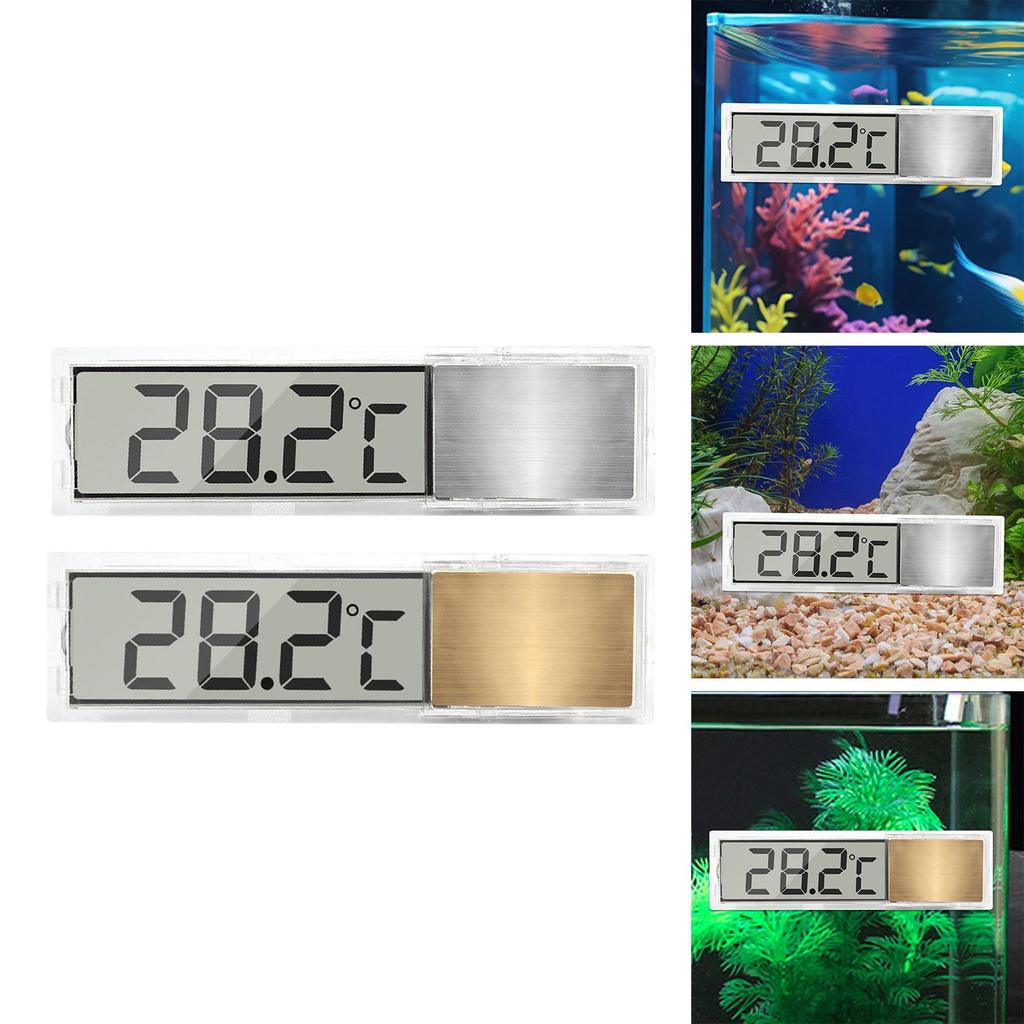 Electronic Aquarium Thermometer ±1°C Aquarium Temperature Measurement for Terrarium Turtle Tank Amphibians Fish Tank Aquarium