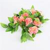Plastic Silk Flower Vine Ivy Green Leaf Artificial Rose Festival Party Wedding Flowers Home Decor AVE