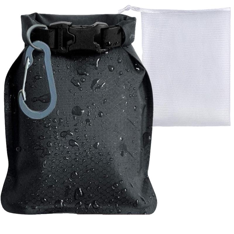 

2/4Pcs Waterproof Soap Storage Bag Bathroom Sealed Soap Bar Holder Portable Organizer Multi-functional For Outdoor Travel чёрный