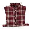 Checked False Collar for Lady Winter Detachable Lapel Faux Collar Half Blouse Collar Fashion Shirt Sweater Accessories