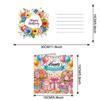 6pcs Diamond Painting Gift Card DIY Diamond Art Greeting Cards Diamond Painting Greeting Thank You Card Arts Crafts for Birthday