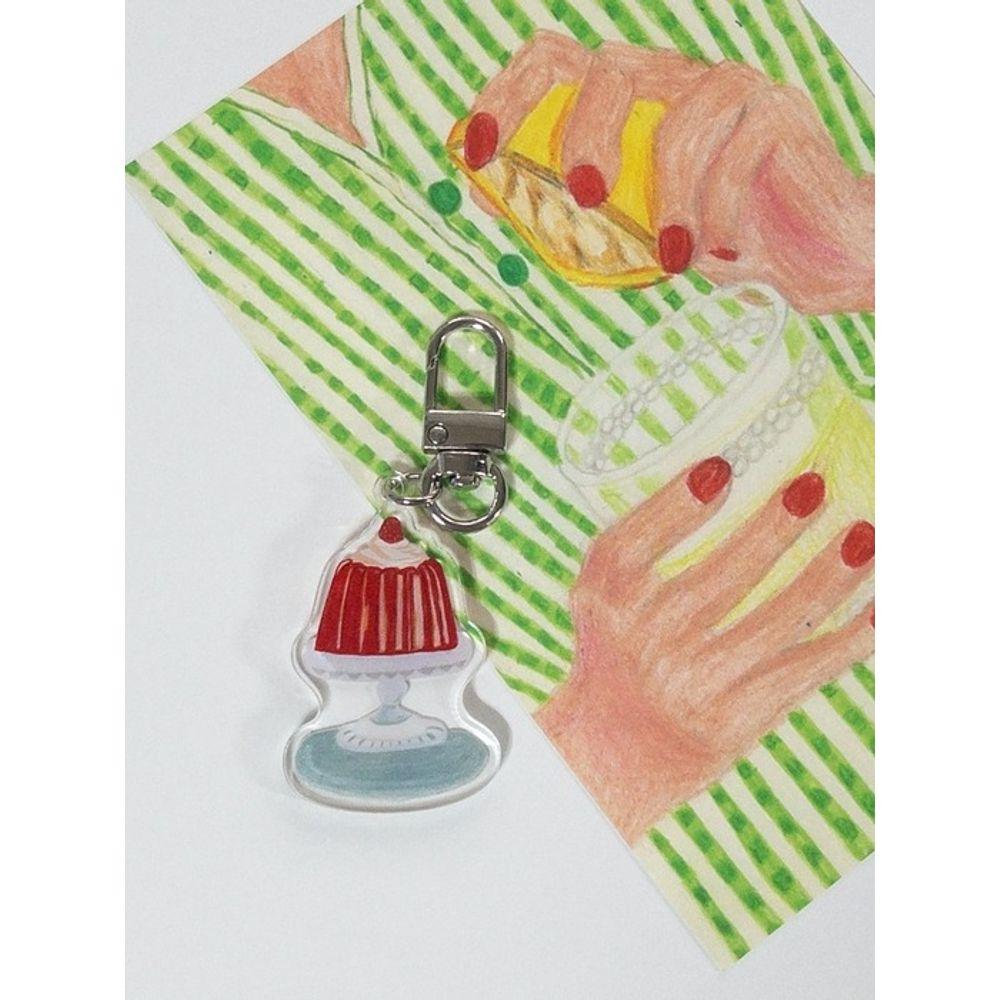 

via01 via01 x Grim Is Life Pudding Keychain pudding