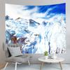 Snow Mountain Tapestry Snow Covered Trees Tapestry Natural Scenery Tapestry Wall Hanging Tapestries Art Living Room Bedroom Dorm