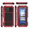 Aluminium Heavy Duty Handyhüllen für iPhone 16e 15 Pro Max 16 Plus Hülle mit Glas Displayschutz Outdoor Armor 16 Metallhülle