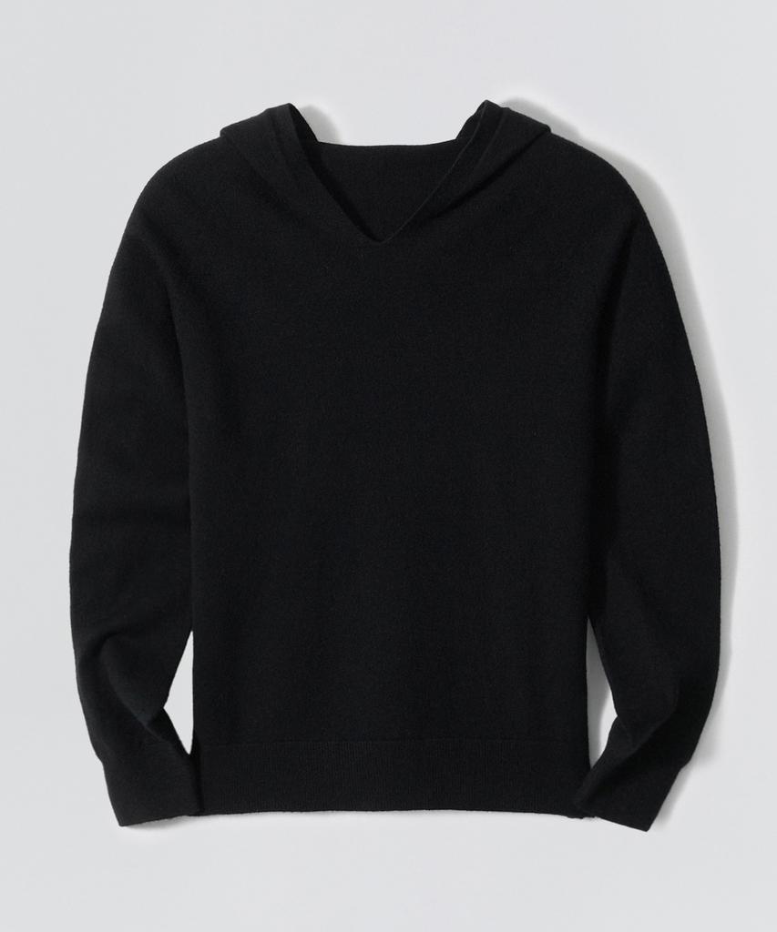 EZIO WOMEN W Essential Hoodie Knit_Black