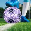 1PC Purple Floral Galactic Star Kaleidoscope Soccer Ball Size 5 Football Machine Sewn Indoor/Outdoor Universal Football A40