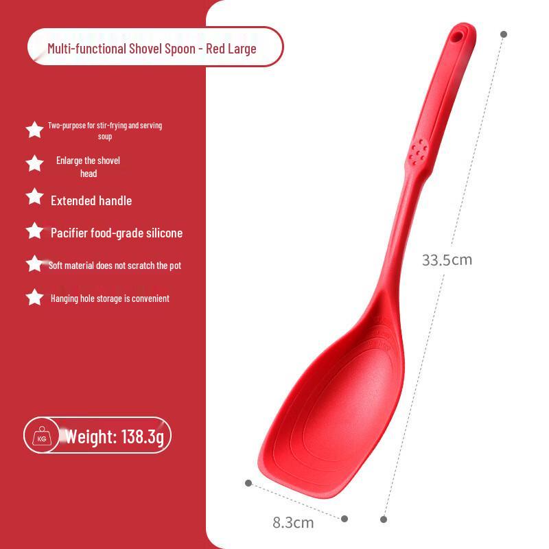 BeiYou High-Quality Long Handle Cooking Spatula & Spoon Set