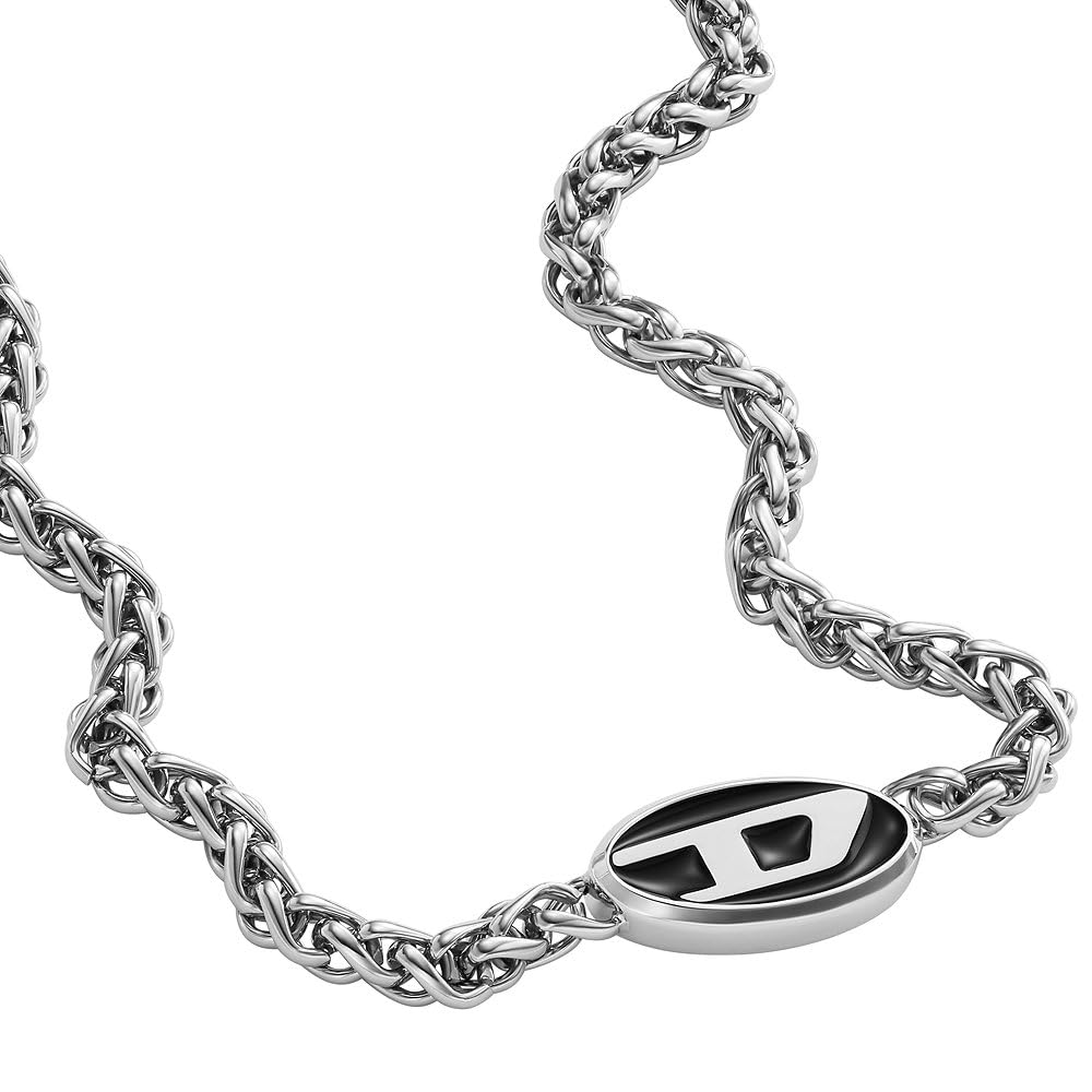 

Мужская цепочка Diesel Steel No Jewels, Estándar, Металл,