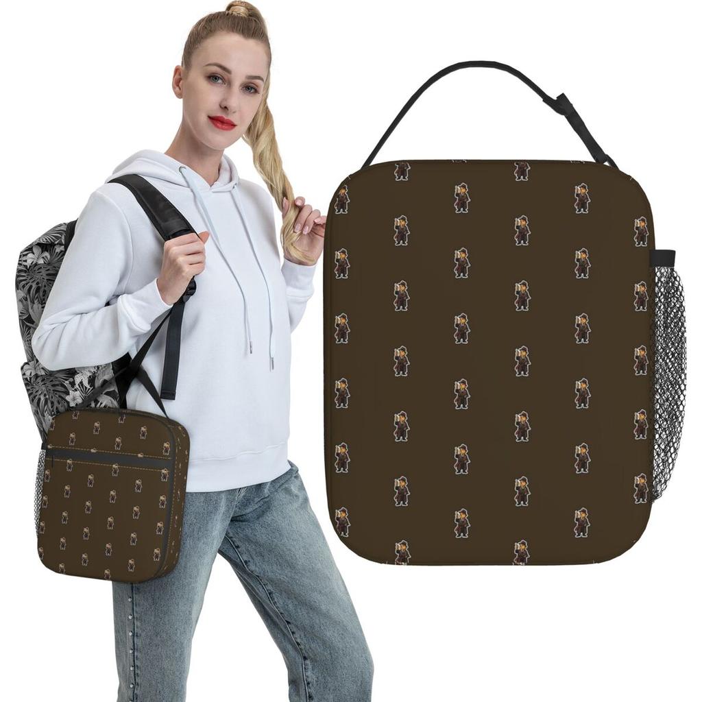 Italian Brainrot Meme Bobrito Bandito Lunch Bag Cute Lunch Box For Men Travel Portable Cooler Bag Waterproof Tote Food Bags