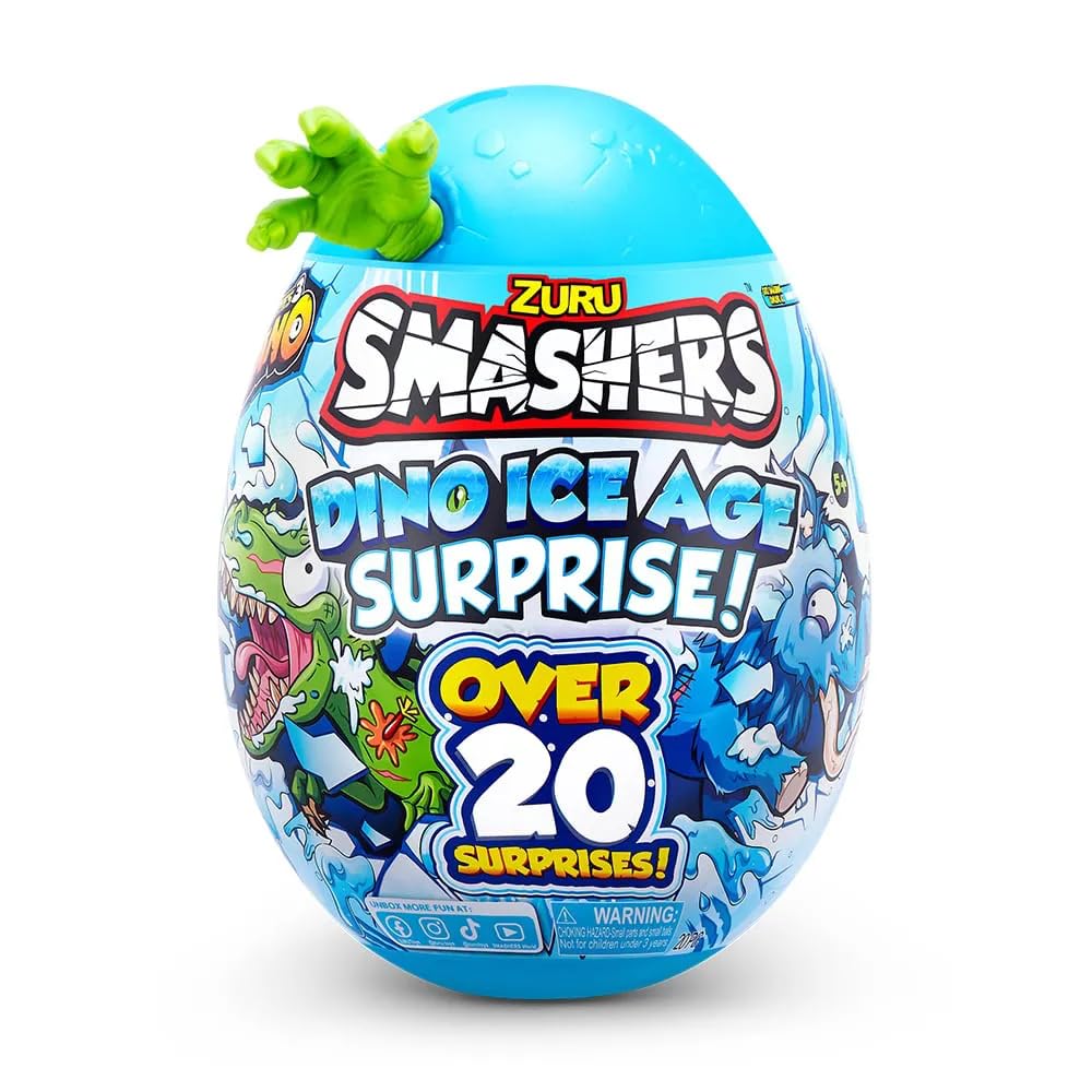 Smashers Dino Ice Age Raptor Surprise Egg Dinosaur Sand Slime Figure Toy [Parallel Import]