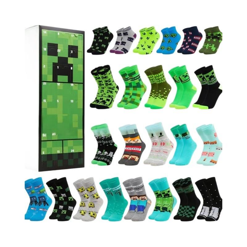 Countdown Socks For Kids And Teens With Cotton Material For Christmas Celebration And Holiday Gift