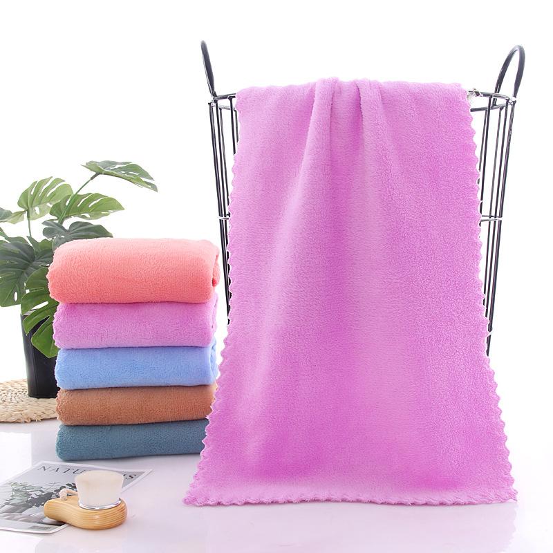 [5 packs of single 30 * 60cm] High-density coral fleece towels are soft and absorb water without shedding hair