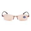 New Rimless Reading Glasses Anti Blue Light Bifocal Far Near Magnification Eyewear for Men Women Presbyopic +1.0 to +4.0