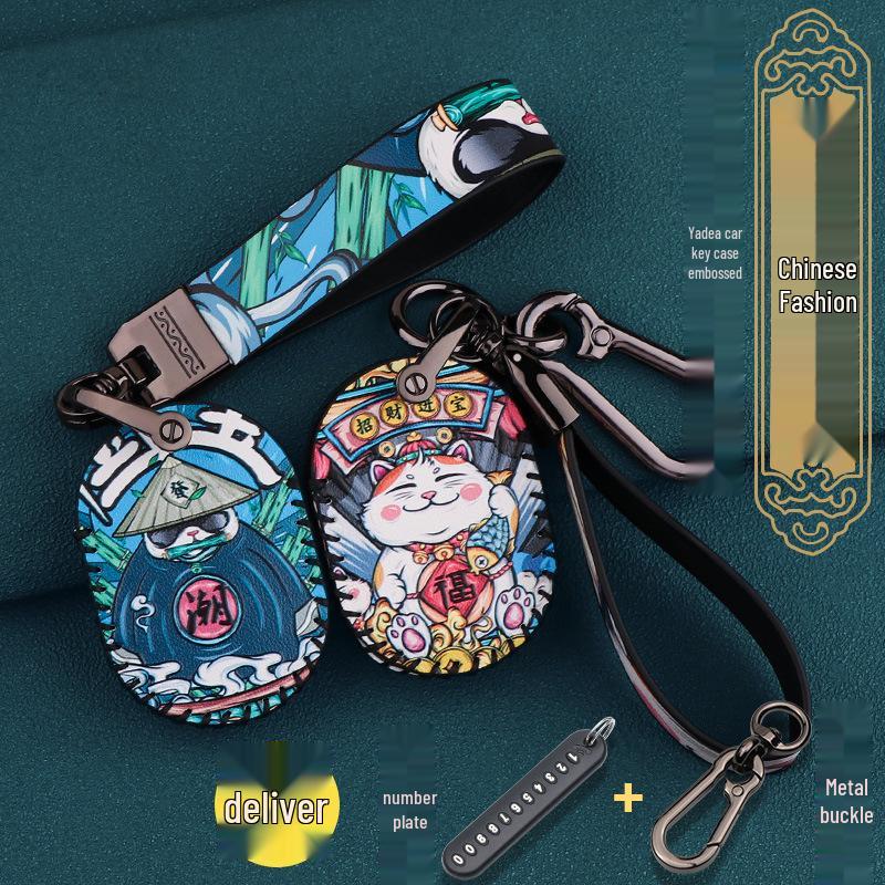 Yadea Oman 3.0 Kuaneng E3/E8S/Laida Cartoon Key Cover for Electric Vehicle