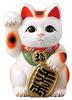X 14 X 23 Cm Gold Coin Size Right Hand Beckons Tokoname Made In Japan Ale-net Maneki-neko (beckoning Cat) - 16.5 (height) White, Cat, 7, Money,
