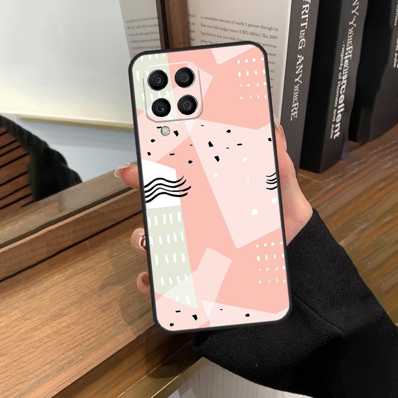 Polka Dots Lines Abstract Art Case For Samsung Galaxy M31 M21 M11 M20 M23 M54 M14 M34 M13 M52 M32 M12 M16 M36 M56 M15 M55