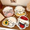 Thickened Puppy Hand Towel Absorbent Quick Drying Handkerchief Cloth Coral Fleece Cute Design Absorbent Towel Bathroom Use
