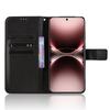For Vivo X200 Ultra 5G Leather Wallet Case with Strap Diamond Texture Phone Cover
