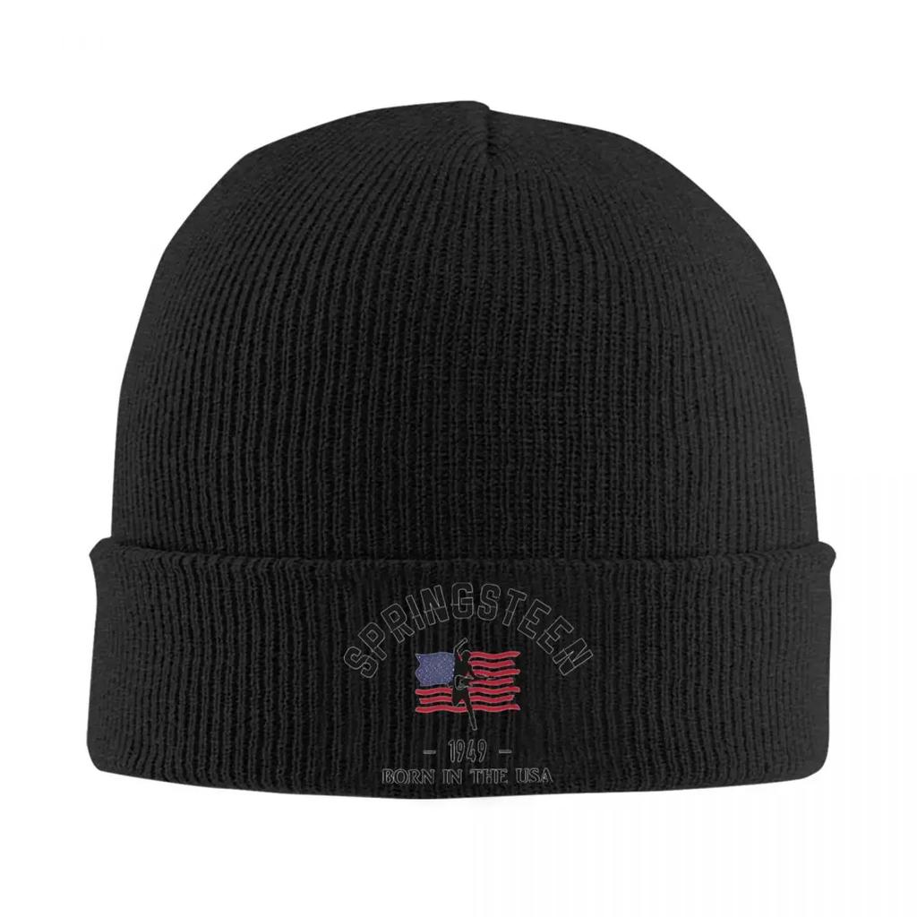 Bruce USA Springsteen Knitted Hat for Women Men Beanies Autumn Winter Hats Acrylic Heartland Rock Warm Caps