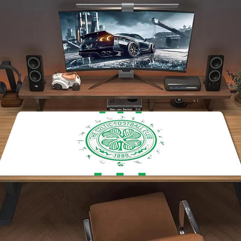 Celtic Football Club Print Cushion Non-slip Laptop Tablet Big Mousepad XXL Mat Mini PC Playmat With Lock edge