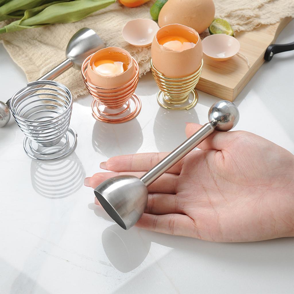 Stainless Steel Egg Bottle Opener Kitchen Egg Opener Tool Egg Cracker for Touch Egg Opener Egg Separator