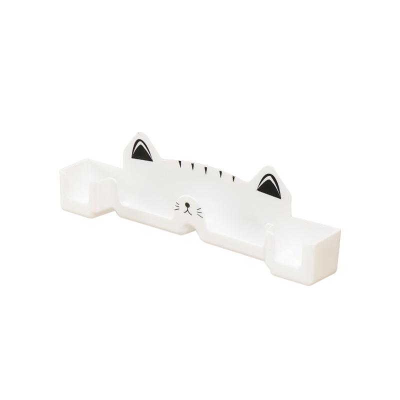 Wall-Mounted Black & White Cartoon Glasses Holder