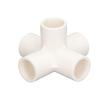 10 Pcs PVC Pipe Fitting 20mm 5 Way Right Angle 3 Dimensional Elbow Pipe Connector for Furniture