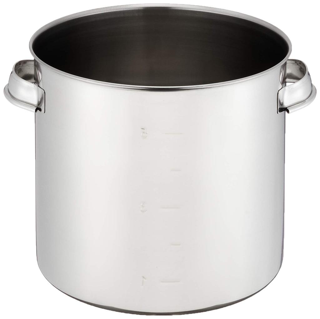EBM 18-8 Kitchen Pot/Stock Pot, 20cm, with Handle, Silver