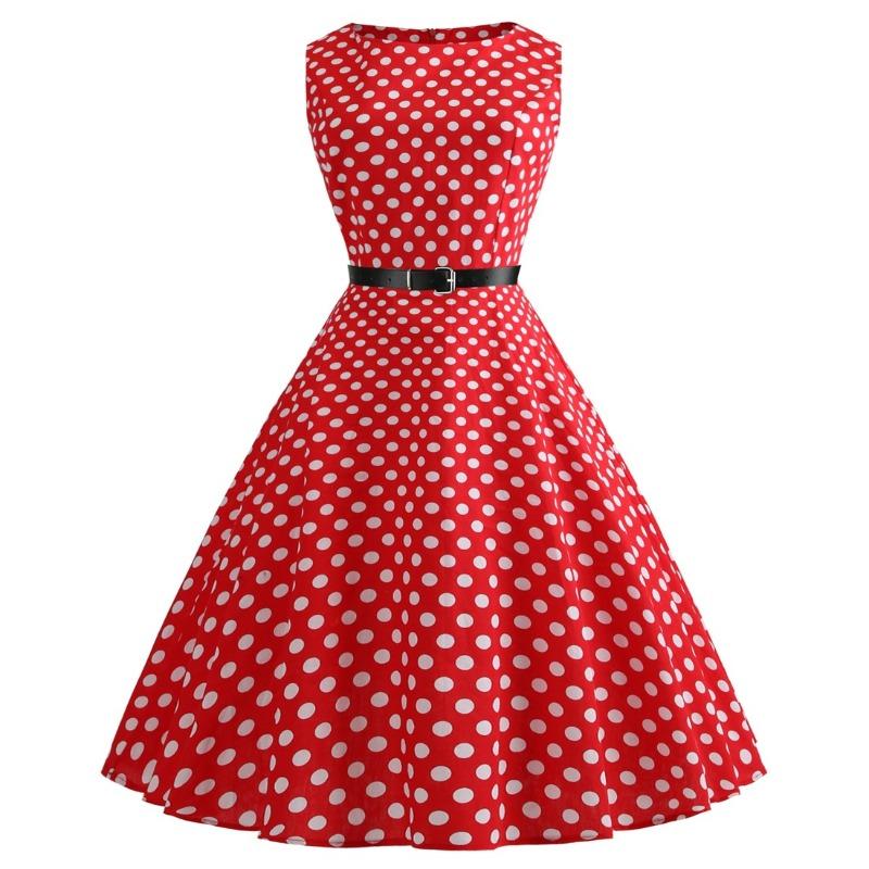 JPNTKY Fashion Summer Spring Sleeveless O-Neck  Casual Dresses