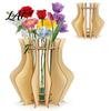 Elegant Desktop Flower Stand Wooden Puzzle Vase Arrangement Display for Placing Flowers & Decorative Artificial Flowers Suitable Decorating