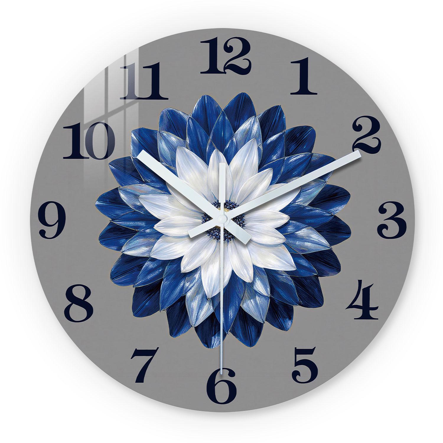 High-Quality Artistic High-Quality Floral High-Quality Wooden High-Quality Wall High-Quality Clock, 10-24Inch High-Quality Silent High-Quality Wall (as the picture,10Inch)