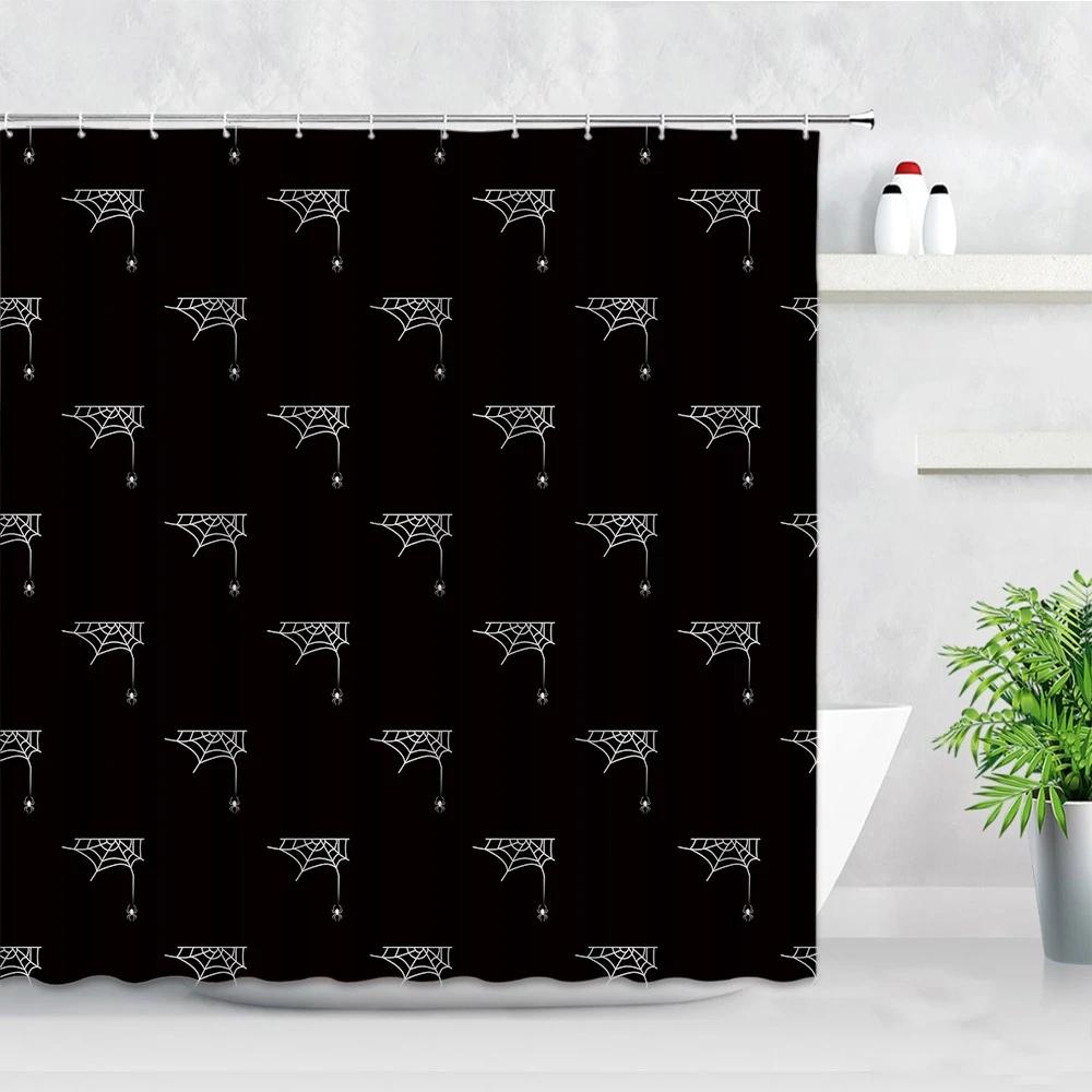 Elegant Red & Black Damask Print Waterproof Shower Curtain - Stylish, Durable & Easy-Care Choice for Classic Bathroom Décor