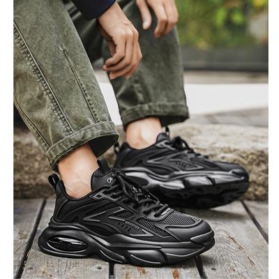 Moda 2025 Męskie Sneakersy Casualowe Sportowe Buty do Chodzenia Męskie Czarne Wysokiej Jakości Modne na Platformie Buty do Biegania Koszykówki dla Mężczyzn