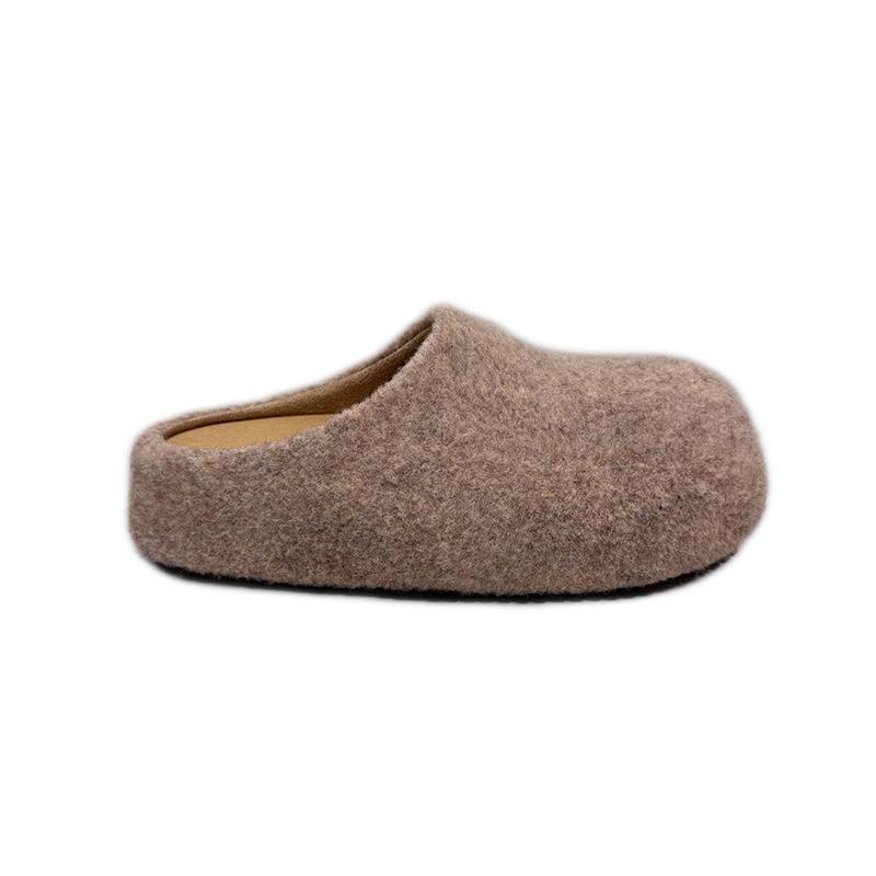 Lazy wind retro inner height-increasing slippers women wear new lazy one-pedal bag head half slippers
