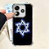 David Jewish Star Symbol Plating Phone Case For Xiaomi Poco X5 X6 X7 X8 Pro Max F8 Ultra F7 M8 M7 M5S Redmi 15C 15 14C 13C 13 X3