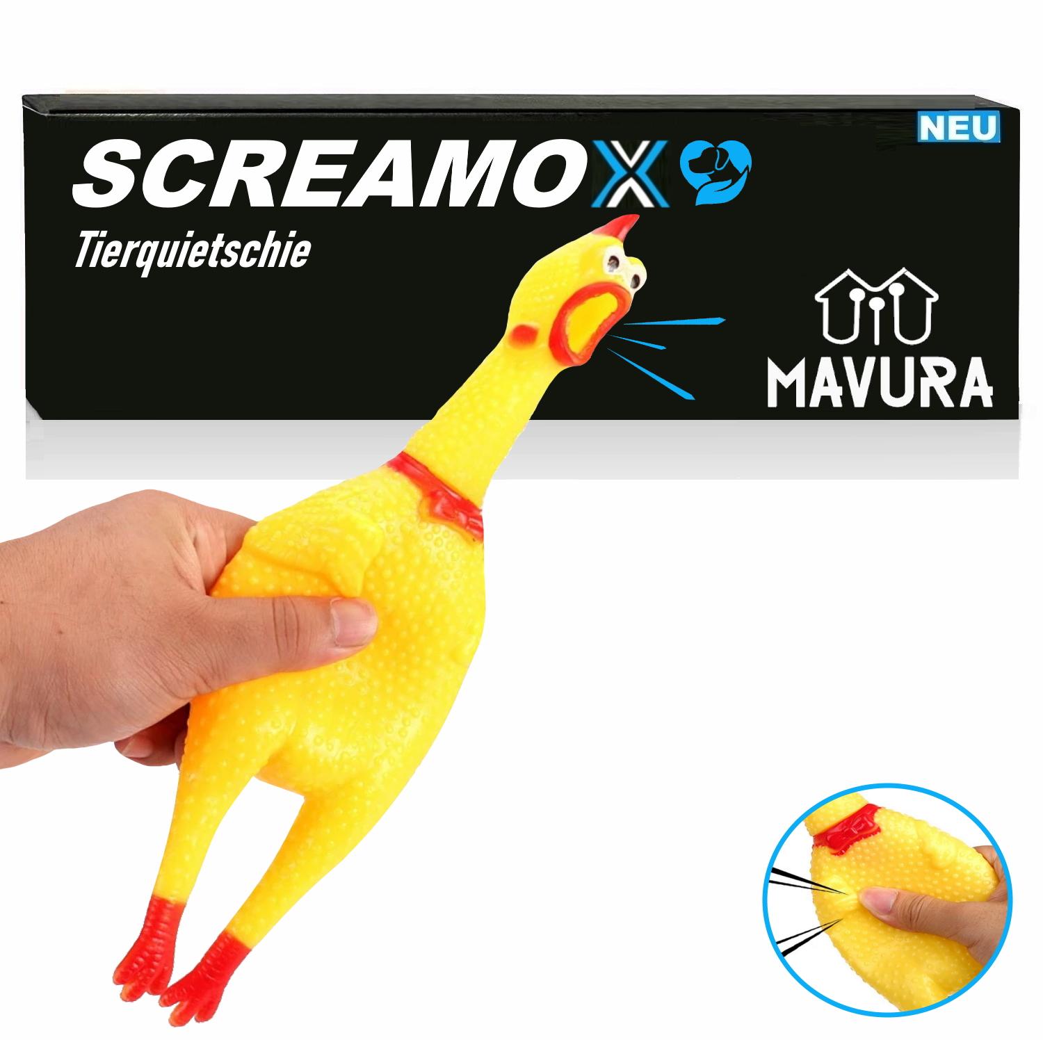 

SCREAMOX Іграшка для собак Пищача курка пищалка Іграшка для цуценят Гума