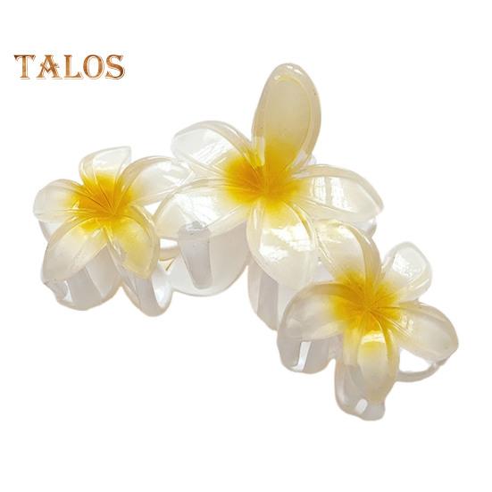 

Женская заколка для волос в форме цветка, градиентная цветная заколка для волос, легкая цветная заколка для волос на затылке жёлтый