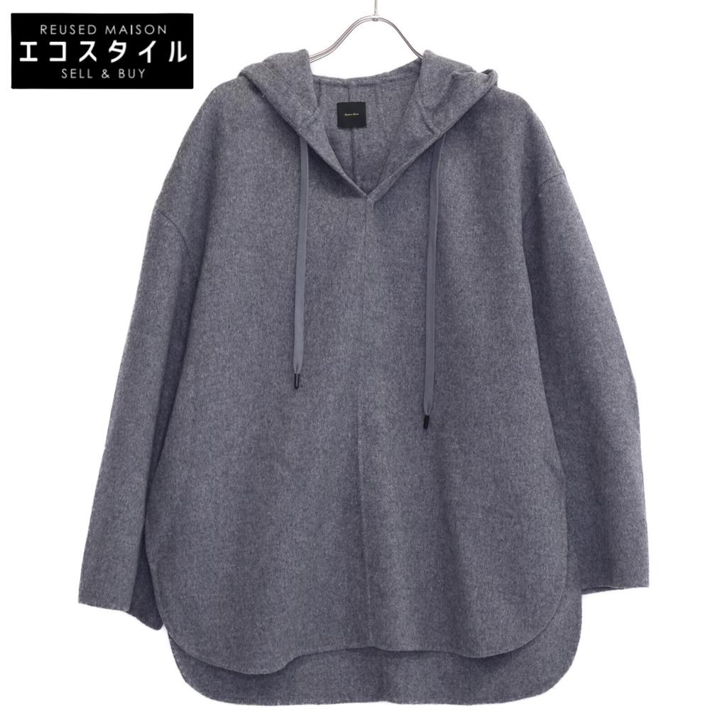 Spick&Span Grey Double-faced Hoodie Tops Not Written grayUsed