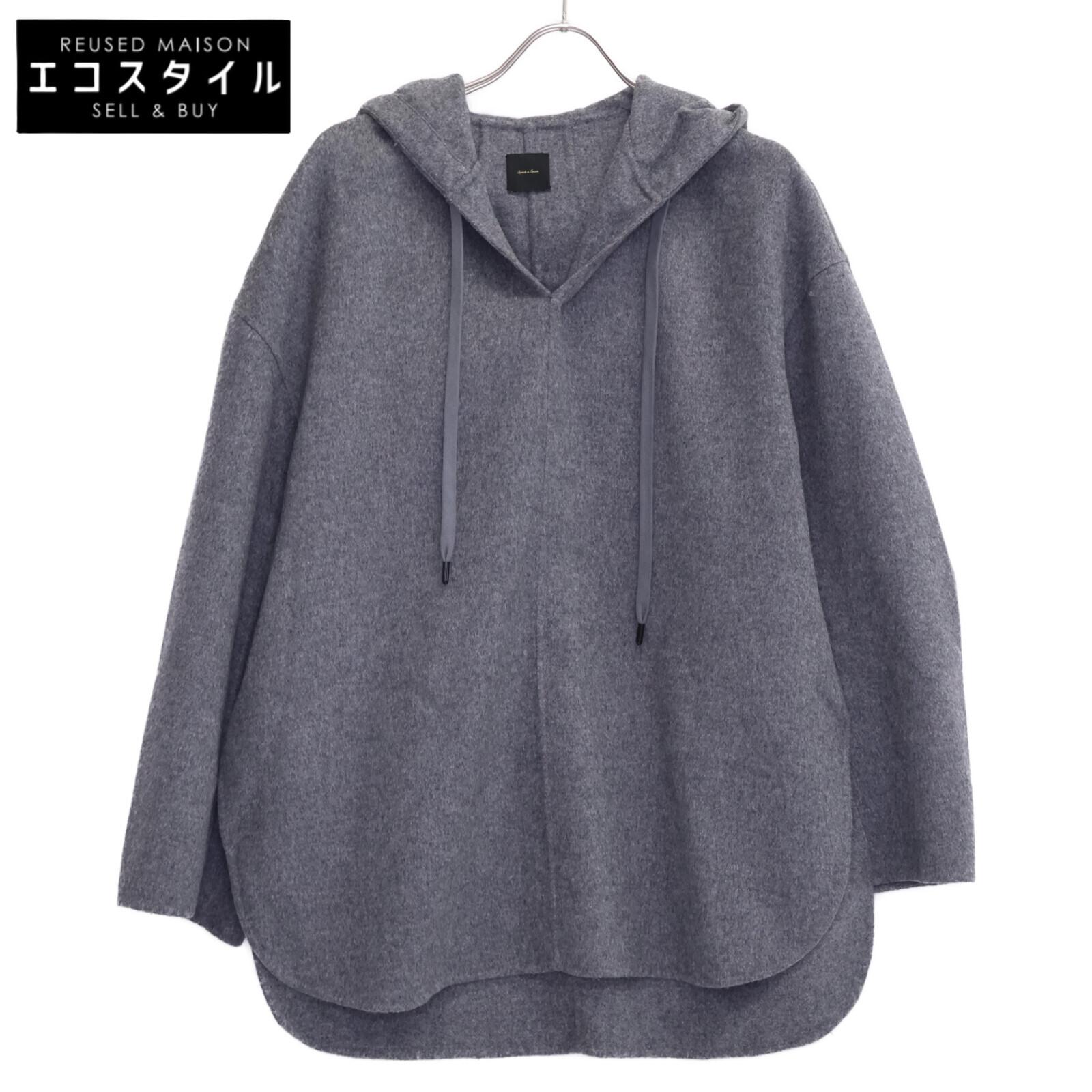Spick &Span Grey double-faced hoodie tops Not written grayUsed