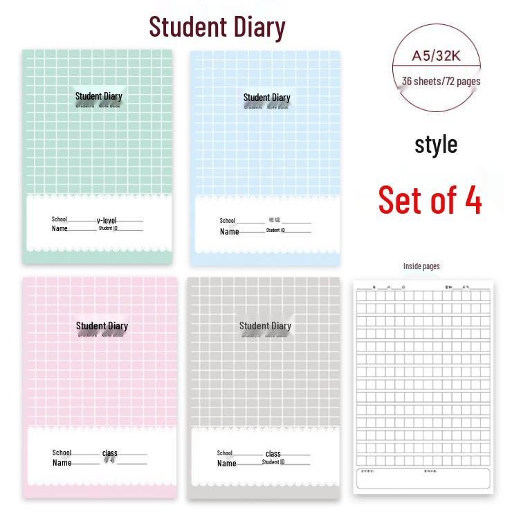 Elementary School Student Diary & Homework Record Book