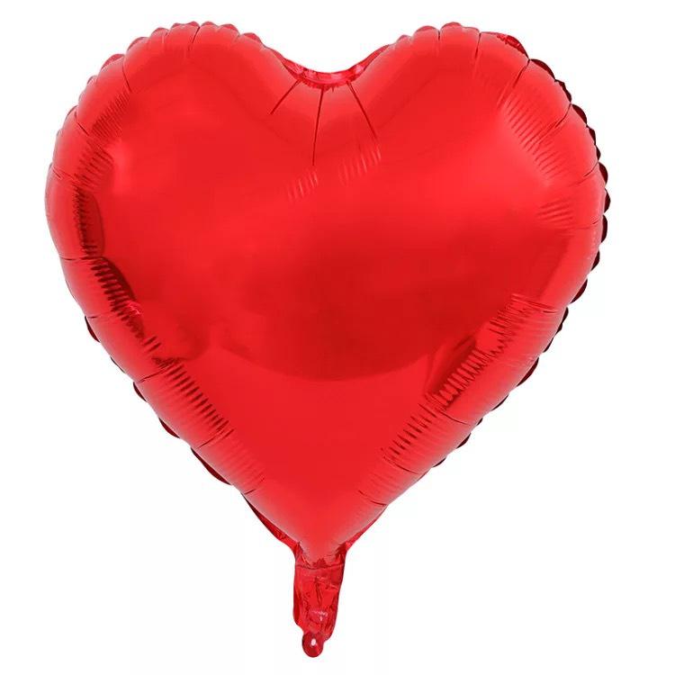 18" Herzförmiger Folienballon für Hochzeiten & Valentinstagsfeiern