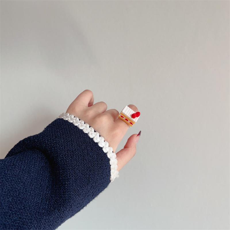 

1 штука Крем Шоколад Фруктовий торт Кільця для післяобіднього чаю Екстравагантні Вінтажні Масивні Дівочі Кільця Подарунок на День народження