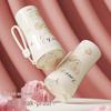 Vanow Begonia Flower 500ml Ceramic Insulated Travel Mug