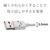 ELECOM Micro USB Cable, microUSB, Compatible with Quick Charging, Cute Faces with Various Expressions, Transfer/charging, 2A Output, 1.2m, White MPA-F