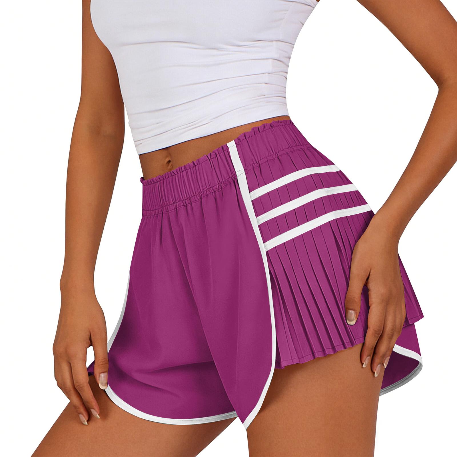 

Women s High Waist Shorts Sports Running Shorts Workout Gym Quick Dry Pants Yoga Pants Tennis Pants Summer Shorts S