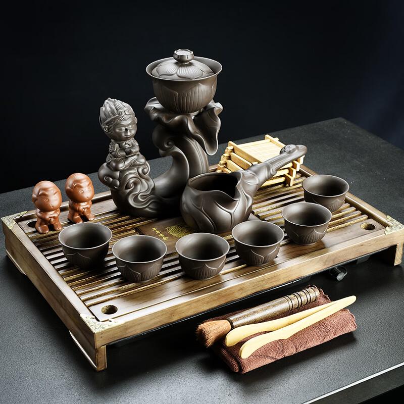 

Zisha Ceramic Kung Fu Automatic Tea Set